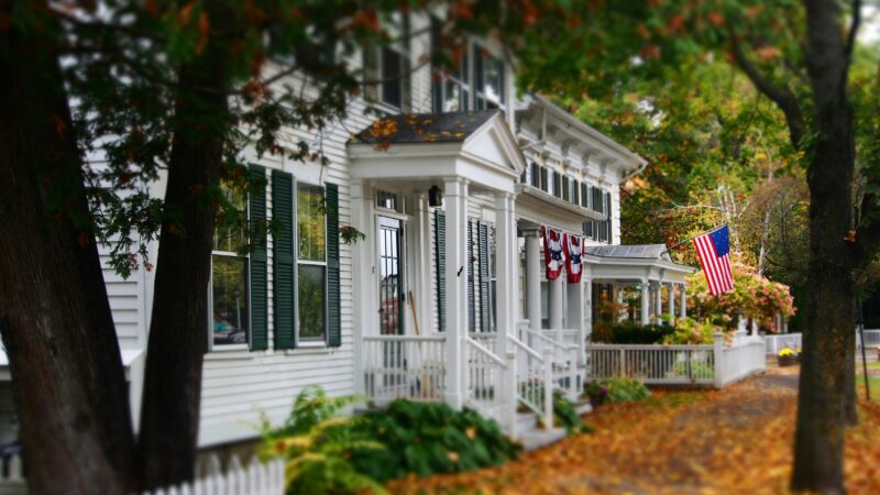 Woodstock, Vermont during fall
