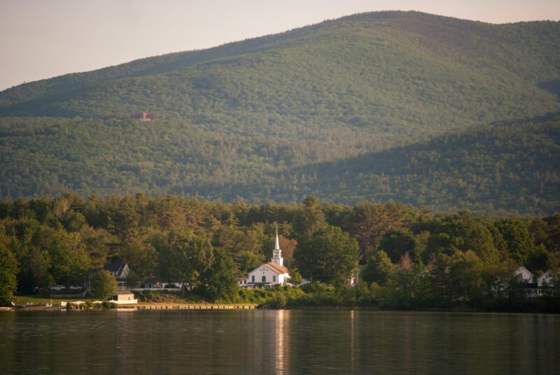Lake Winnipesaukee Lakes Region of New Hampshire during Fall